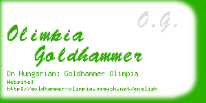 olimpia goldhammer business card